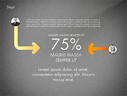 Flechas Opciones Conexiones, Diapositiva 16, 02856, Diagramas de proceso — PoweredTemplate.com