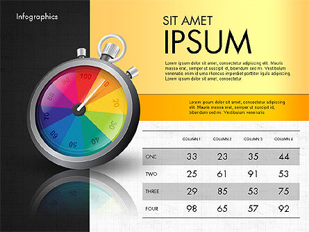 Productivity and Benchmark Infographics , Slide 12, 02859, Infographics — PoweredTemplate.com