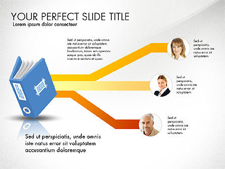 Ledger Book Concept, Slide 2, 02864, Stage Diagrams — PoweredTemplate.com