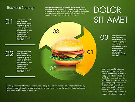 햄버거 infographics, 슬라이드 14, 02865, 인포메이션 그래픽 — PoweredTemplate.com