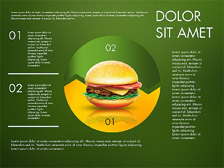 햄버거 infographics, 슬라이드 16, 02865, 인포메이션 그래픽 — PoweredTemplate.com