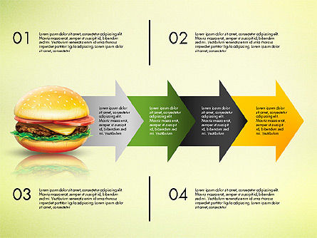 Infografica hamburger, Slide 7, 02865, Infografiche — PoweredTemplate.com
