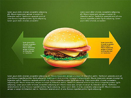 Hamburger infographics, Deslizar 9, 02865, Infográficos — PoweredTemplate.com