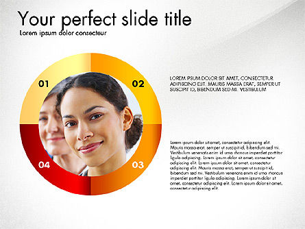 Concept d'options de chronologie, Diapositive 4, 02866, Schémas d'étapes — PoweredTemplate.com
