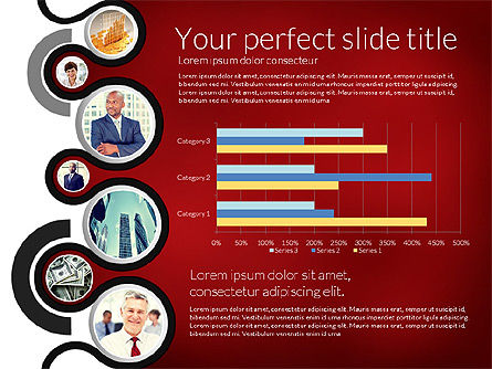 データ駆動型チャートによるチームプレゼンテーション, スライド 6, 02870, データベースの図＆グラフ — PoweredTemplate.com
