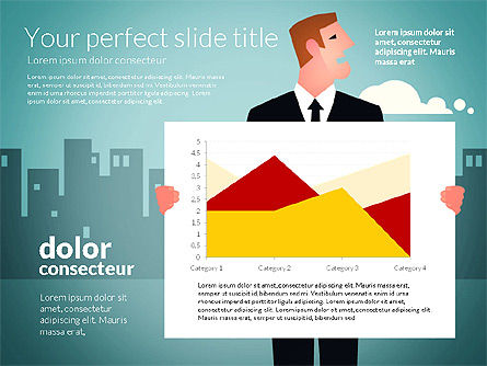 Graphiques basés sur les données avec des hommes d'affaires, Diapositive 8, 02876, Schémas, graphiques de données — PoweredTemplate.com