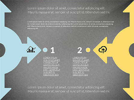 Opciones Flechas y etapas, Diapositiva 11, 02878, Formas — PoweredTemplate.com