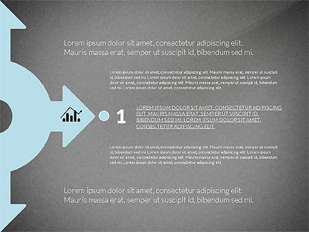 オプションの矢印とステージ, スライド 14, 02878, 図形 — PoweredTemplate.com
