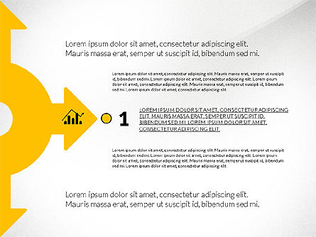 Options des flèches et des étapes, Diapositive 6, 02878, Formes — PoweredTemplate.com