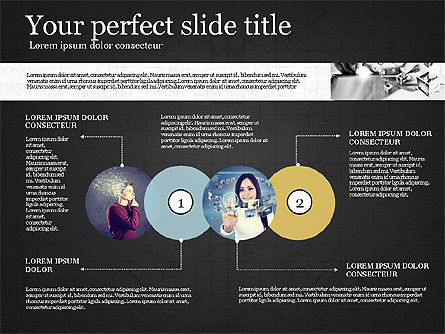 Plantilla de presentación visual, Diapositiva 12, 02881, Plantillas de presentación — PoweredTemplate.com