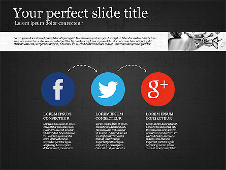 Modèle de présentation visuelle, Diapositive 16, 02881, Modèles de présentations — PoweredTemplate.com