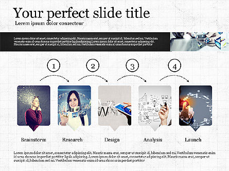 Modèle de présentation visuelle, Diapositive 2, 02881, Modèles de présentations — PoweredTemplate.com