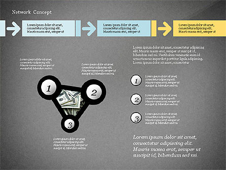 Concetto di presentazione di rete aziendale, Slide 10, 02883, Diagrammi Palco — PoweredTemplate.com