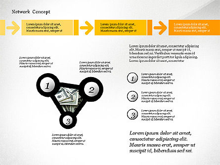 Concepto de presentación de redes empresariales, Diapositiva 2, 02883, Diagramas de la etapa — PoweredTemplate.com