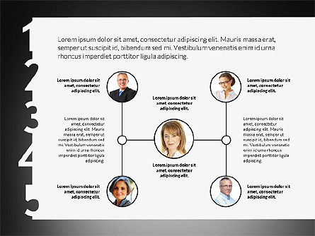 Presentación de la estructura orgánica de la empresa, Diapositiva 12, 02886, Organigramas — PoweredTemplate.com