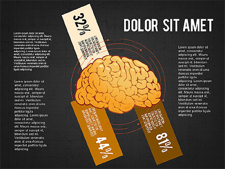 Cervello processi e opzioni concetto, Slide 11, 02887, Diagrammi e Grafici Medici — PoweredTemplate.com