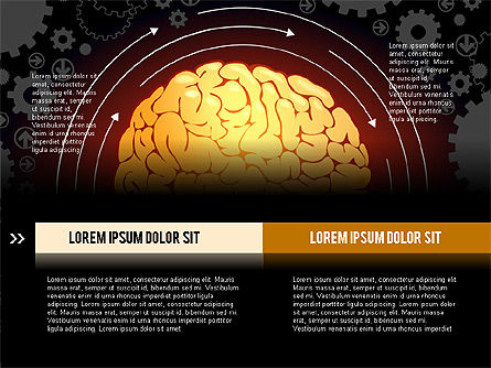 Gehirnprozesse und Optionen Konzept, Folie 13, 02887, Medizinische Diagramme und Charts — PoweredTemplate.com
