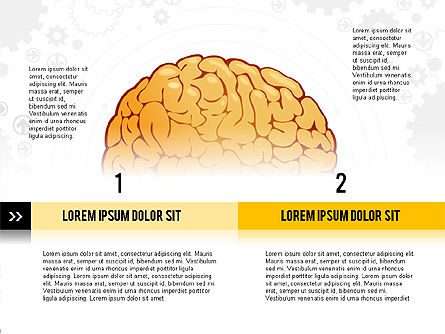 Gehirnprozesse und Optionen Konzept, Folie 5, 02887, Medizinische Diagramme und Charts — PoweredTemplate.com