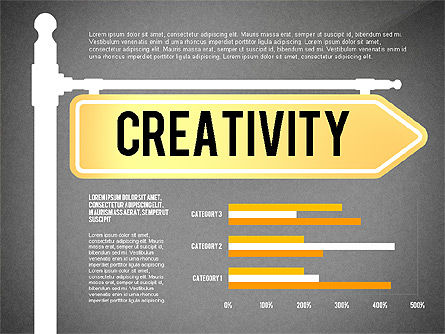 Presentación con gráficos y marcas, Diapositiva 10, 02889, Plantillas de presentación — PoweredTemplate.com