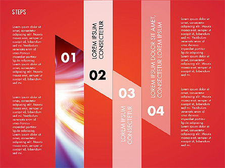 Steps diagram toolbox, Modelo do PowerPoint, 02891, Diagramas de Etapas — PoweredTemplate.com