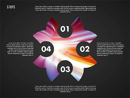 Schritte Diagramm Toolbox, Folie 16, 02891, Ablaufdiagramme — PoweredTemplate.com