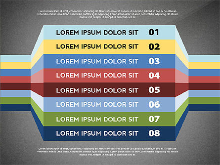 Opzioni piano Toolbox, Slide 9, 02892, Diagrammi Palco — PoweredTemplate.com