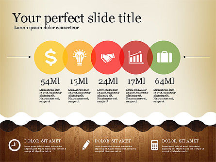 Woody stijl presentatiesjabloon, PowerPoint-sjabloon, 02893, Presentatie Templates — PoweredTemplate.com