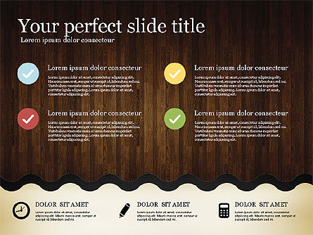 Modèle de présentation de style Woody, Diapositive 11, 02893, Modèles de présentations — PoweredTemplate.com