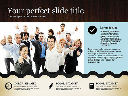 Modèle de présentation de style Woody, Diapositive 14, 02893, Modèles de présentations — PoweredTemplate.com