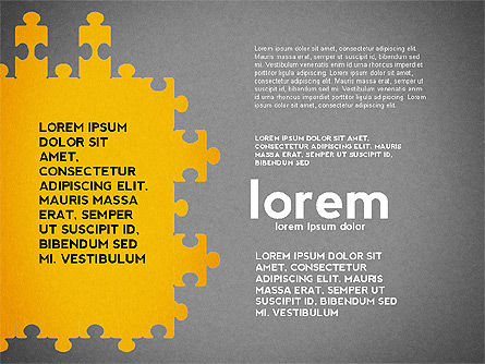Puzzleformen und Silhouetten, Folie 12, 02894, Puzzle-Diagramme — PoweredTemplate.com