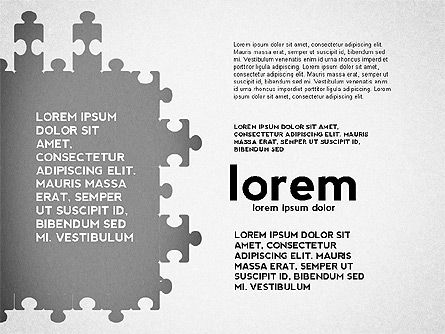 Puzzleformen und Silhouetten, Folie 4, 02894, Puzzle-Diagramme — PoweredTemplate.com