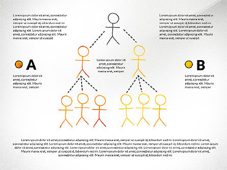 Concept de présentation du travail d'équipe en style croquis, Diapositive 4, 02895, Modèles de présentations — PoweredTemplate.com