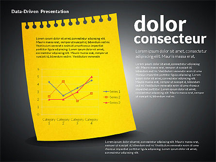 Dati guidato grafici su foglio di carta, Slide 11, 02899, Diagrammi e Grafici con Dati — PoweredTemplate.com