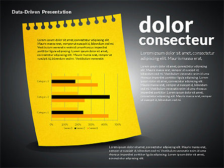 Dati guidato grafici su foglio di carta, Slide 13, 02899, Diagrammi e Grafici con Dati — PoweredTemplate.com