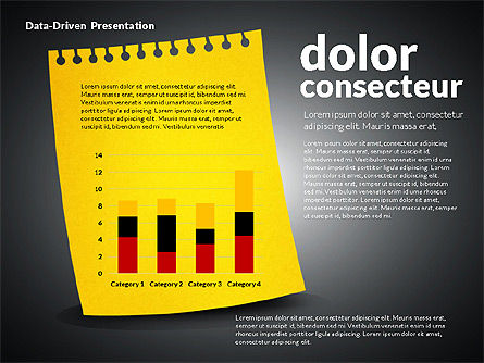 Dati guidato grafici su foglio di carta, Slide 16, 02899, Diagrammi e Grafici con Dati — PoweredTemplate.com