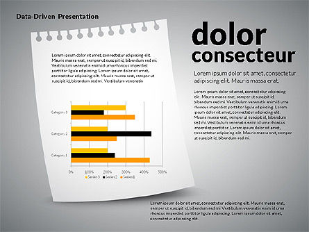 Graphiques basés sur les données sur une feuille de papier, Diapositive 5, 02899, Schémas, graphiques de données — PoweredTemplate.com