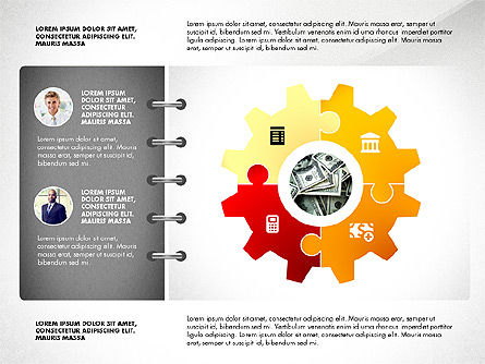 Presentación con Rompecabezas, Diapositiva 2, 02900, Diagramas de puzzle — PoweredTemplate.com