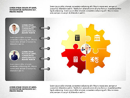 Presentación con Rompecabezas, Diapositiva 6, 02900, Diagramas de puzzle — PoweredTemplate.com