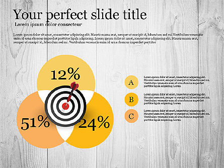 Concept ciblé, Diapositive 3, 02902, Modèles commerciaux — PoweredTemplate.com