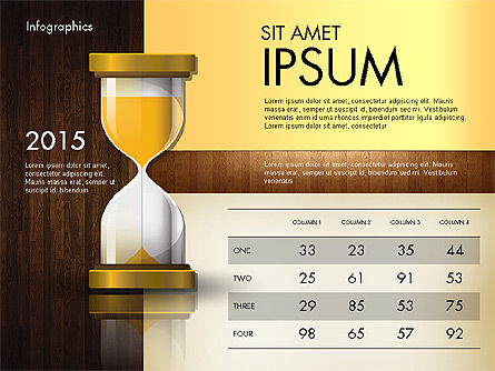 Reports with Hourglass, Slide 12, 02904, Infographics — PoweredTemplate.com