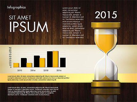 Reports with Hourglass, Slide 14, 02904, Infographics — PoweredTemplate.com
