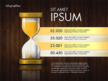 Informes con reloj de arena, Diapositiva 16, 02904, Infografías — PoweredTemplate.com