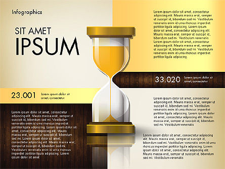 모래 시계 보고서, 슬라이드 5, 02904, 인포메이션 그래픽 — PoweredTemplate.com