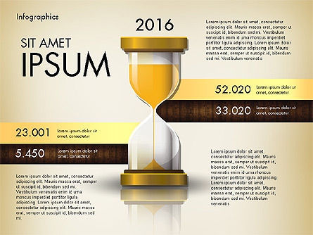 Informes con reloj de arena, Diapositiva 7, 02904, Infografías — PoweredTemplate.com