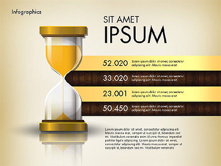 Informes con reloj de arena, Diapositiva 8, 02904, Infografías — PoweredTemplate.com