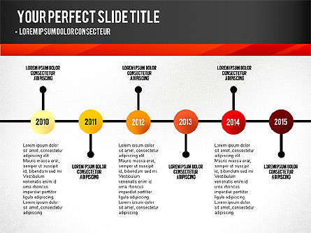 Presentation with Timeline and Stages, Slide 3, 02906, Presentation Templates — PoweredTemplate.com