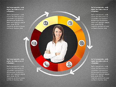 Tahapan Dengan Toolbox Foto Dan Bentuk, Slide 11, 02907, Diagram Panggung — PoweredTemplate.com