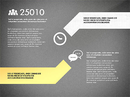 写真と図形ツールボックスを備えたステージ, スライド 12, 02907, 段階図 — PoweredTemplate.com