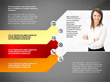 Tahapan Dengan Toolbox Foto Dan Bentuk, Slide 14, 02907, Diagram Panggung — PoweredTemplate.com