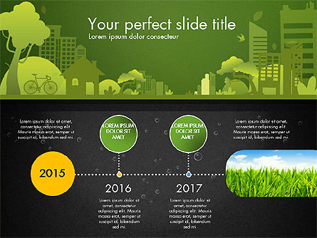 Green City Presentation Template, Slide 11, 02908, Presentation Templates — PoweredTemplate.com